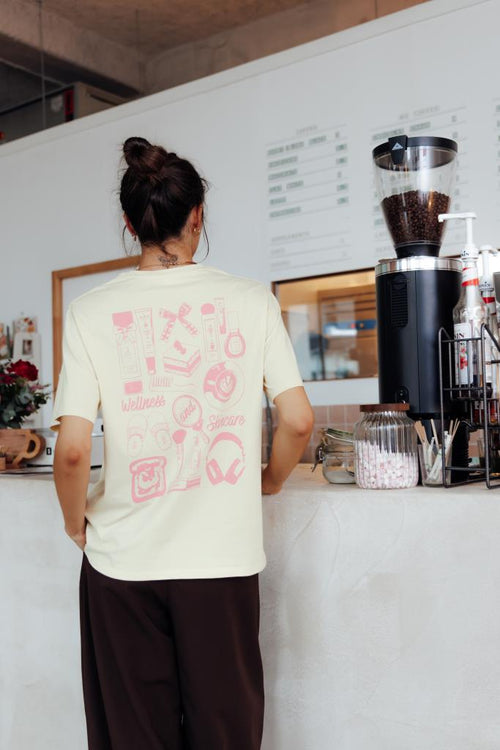 T-shirt oversize avec print poitrine et dos - PIMKIE - 1