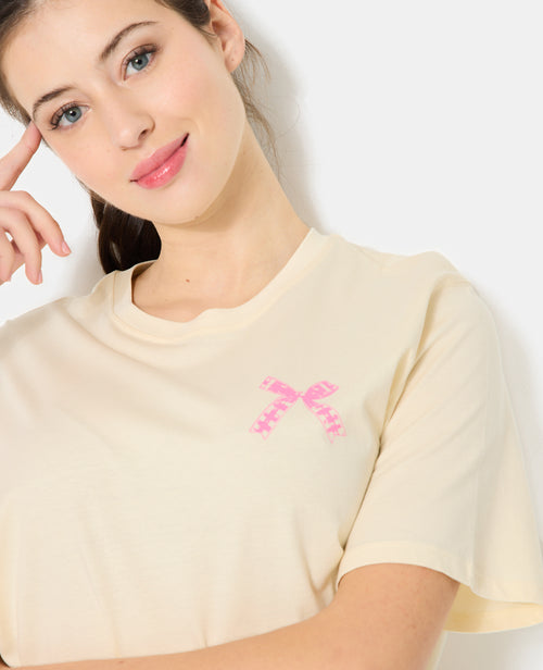 T-shirt oversize avec print poitrine et dos - PIMKIE - 2