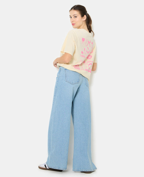 T-shirt oversize avec print poitrine et dos - PIMKIE - 3