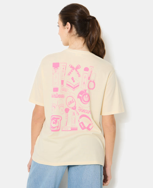 T-shirt oversize avec print poitrine et dos - PIMKIE - 6