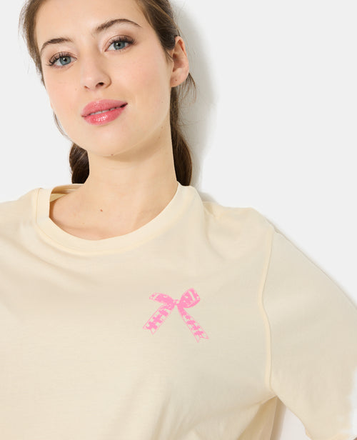 T-shirt oversize avec print poitrine et dos - PIMKIE - 1