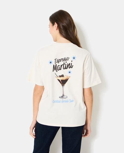 T-shirt oversize avec print poitrine et dos - PIMKIE - 1