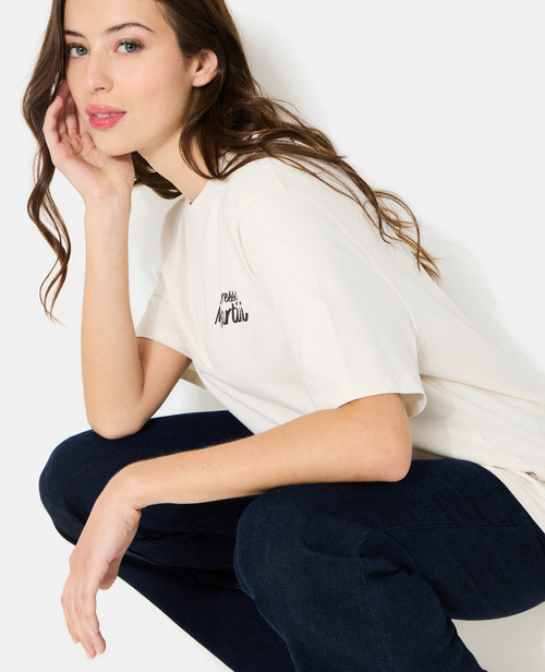 T-shirt oversize avec print poitrine et dos - PIMKIE - 1