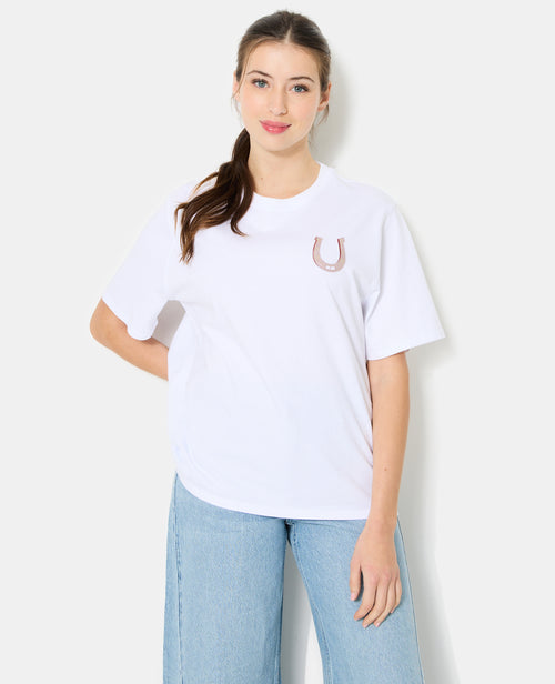 T-shirt oversize avec print poitrine et dos - PIMKIE - 1