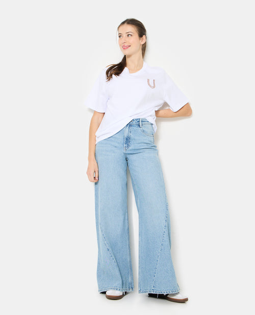 T-shirt oversize avec print poitrine et dos - PIMKIE - 3