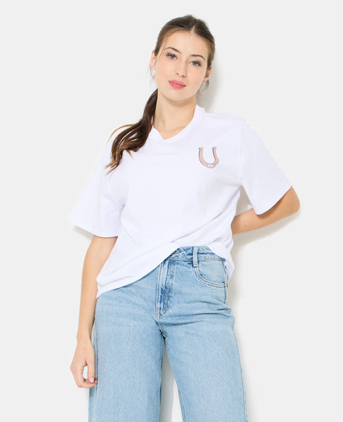 T-shirt oversize avec print poitrine et dos - PIMKIE - 5