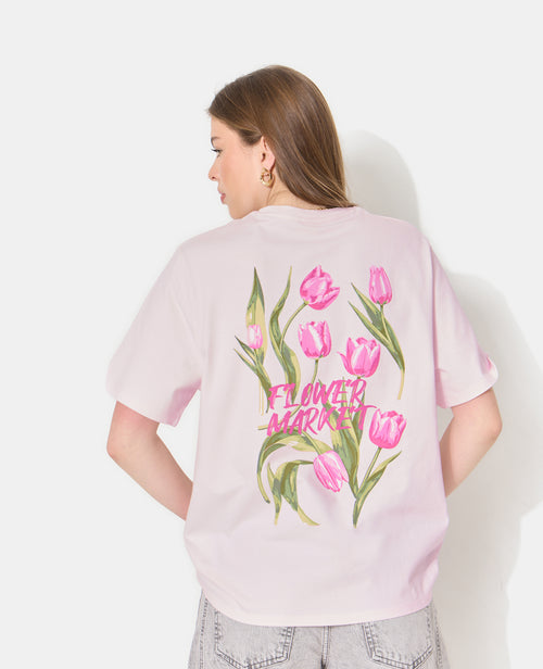 T-shirt oversize avec print poitrine et dos - PIMKIE - 1