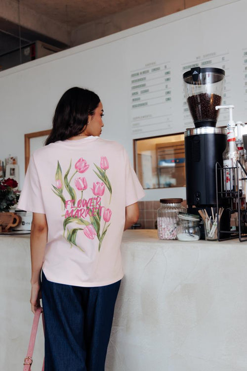 T-shirt oversize avec print poitrine et dos - PIMKIE - 1