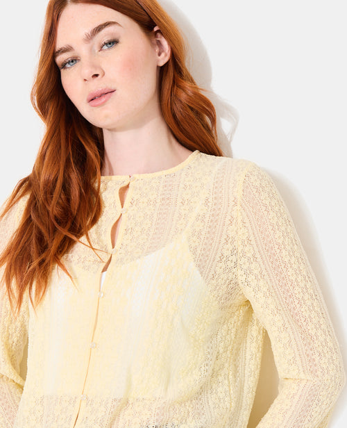 Top en dentelle avec manches flare - PIMKIE - 2