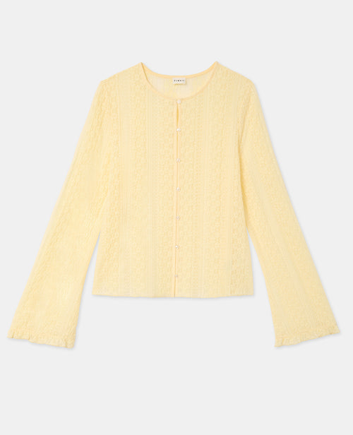 Top en dentelle avec manches flare - PIMKIE - 4