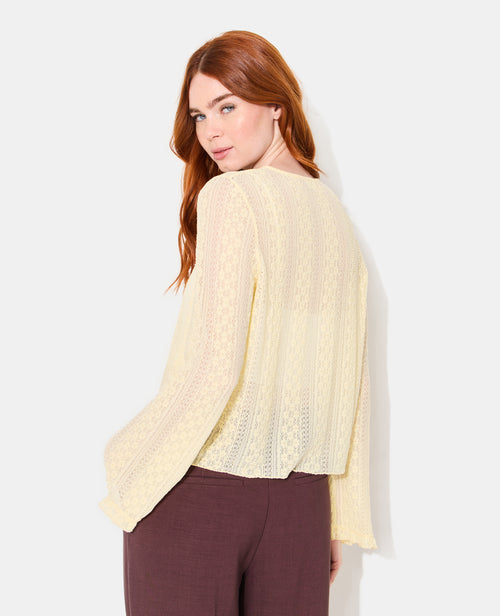 Top en dentelle avec manches flare - PIMKIE - 6