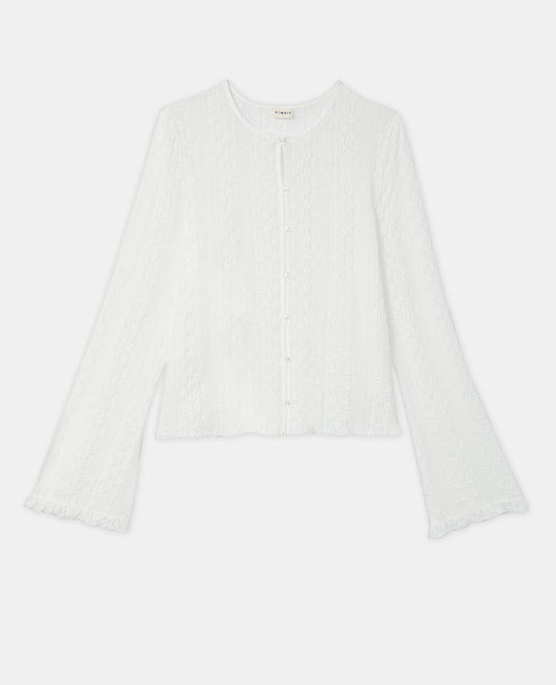 Top en dentelle avec manches flare - PIMKIE - 4
