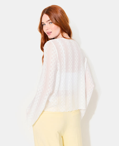 Top en dentelle avec manches flare - PIMKIE - 6