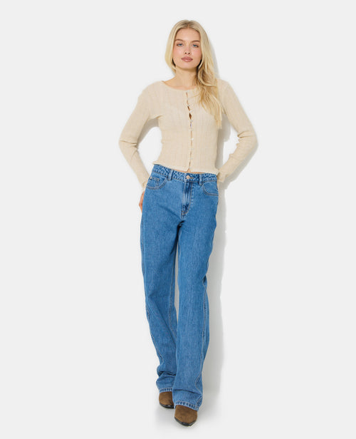Gilet maille fine et côtelée avec lurex - PIMKIE - 3