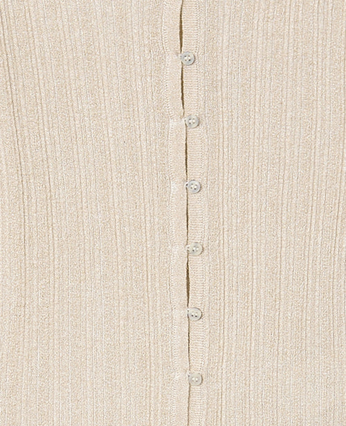 Gilet maille fine et côtelée avec lurex - PIMKIE - 8