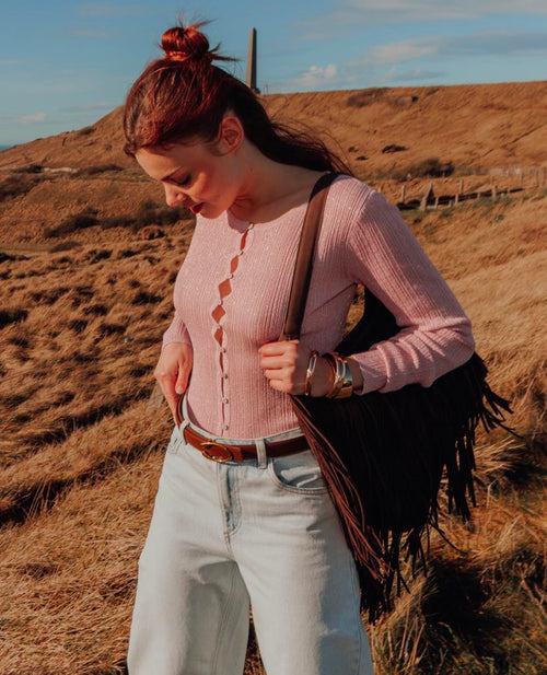 Gilet maille fine et côtelée avec lurex - PIMKIE - 1