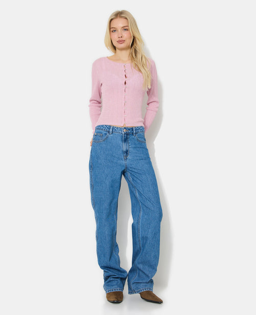 Gilet maille fine et côtelée avec lurex - PIMKIE - 3