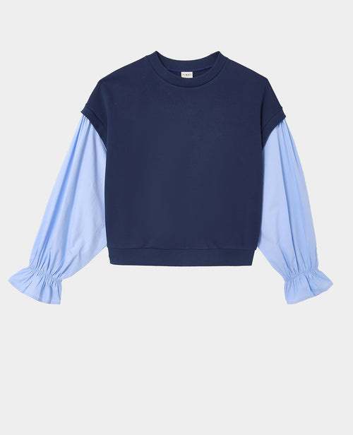Sweat avec manches chemise effet 2 en 1 - PIMKIE - 4