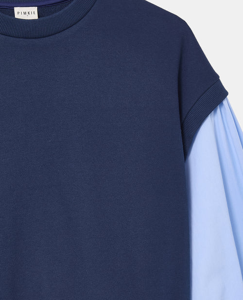 Sweat avec manches chemise effet 2 en 1 - PIMKIE - 8