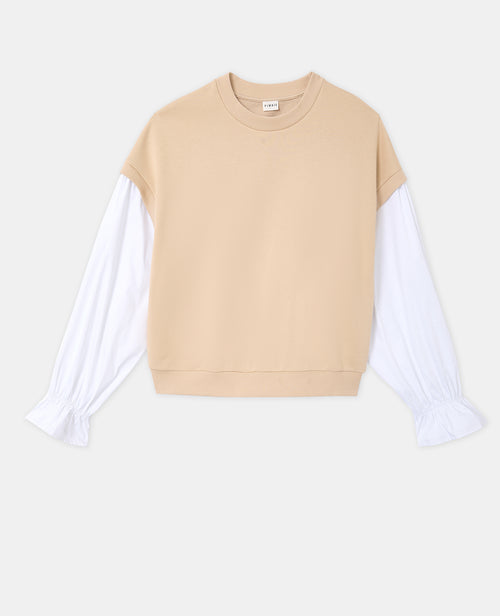 Sweat avec manches chemise effet 2 en 1 - PIMKIE - 4