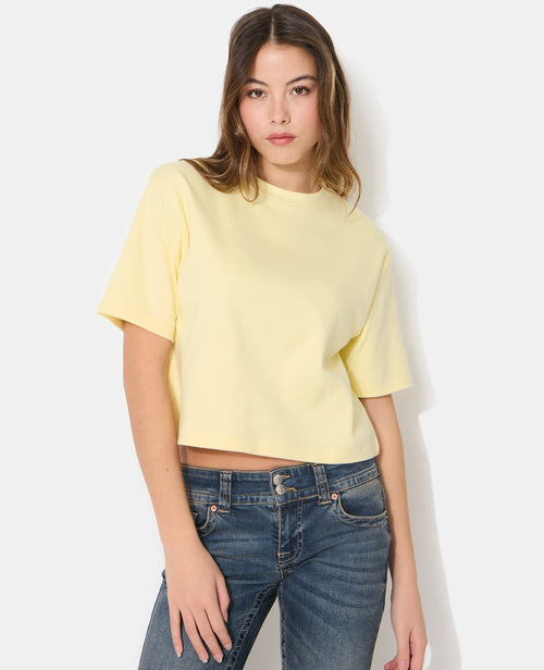 T-shirt basique ample et court - PIMKIE - 1