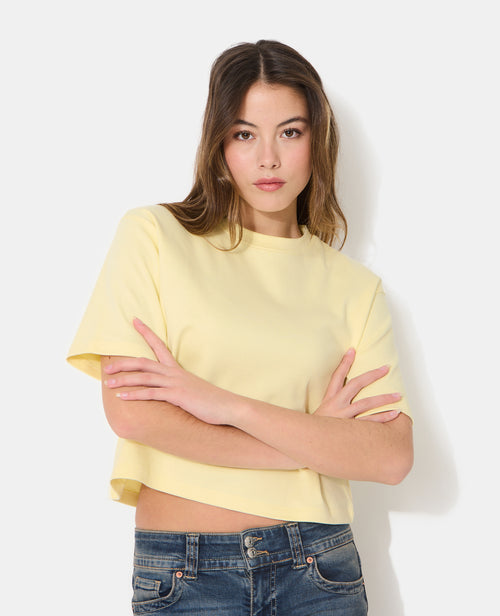 T-shirt basique ample et court - PIMKIE - 5