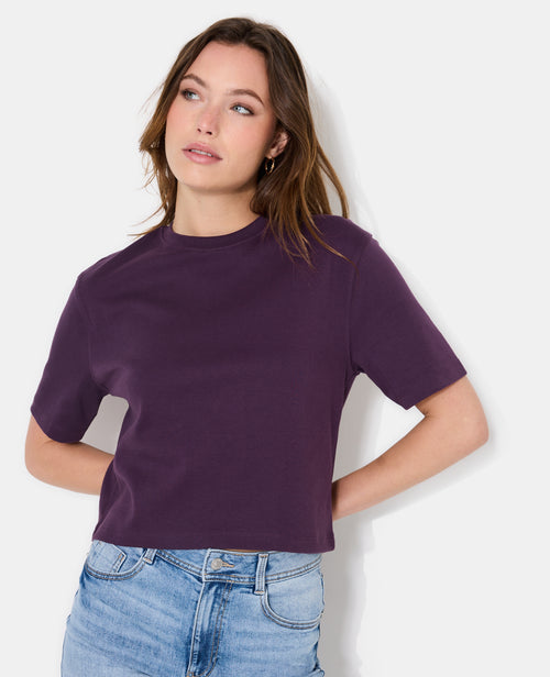 T-shirt ample et court col rond - PIMKIE - 1
