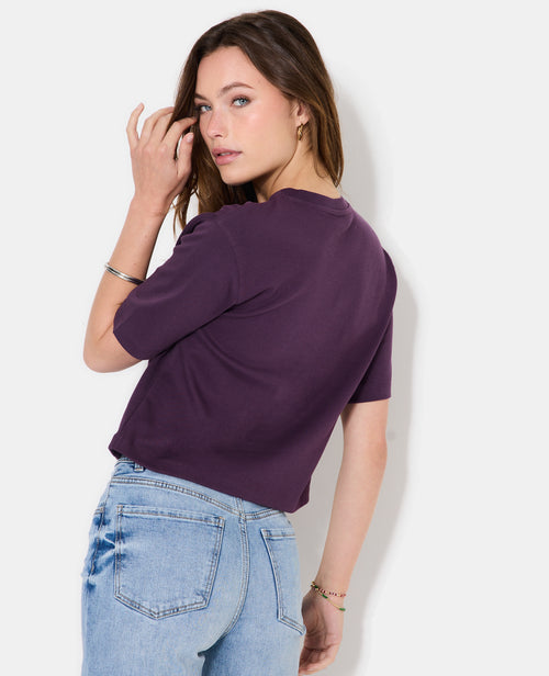 T-shirt ample et court col rond - PIMKIE - 2