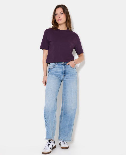 T-shirt ample et court col rond - PIMKIE - 3