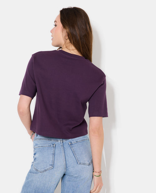 T-shirt ample et court col rond - PIMKIE - 6