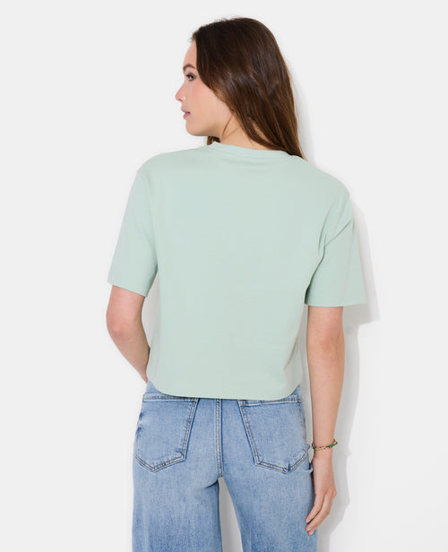 T-shirt ample et court col rond - PIMKIE - 6