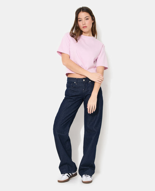 T-shirt basique ample et court - PIMKIE - 3