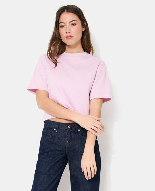 T-shirt basique ample et court - PIMKIE - 5