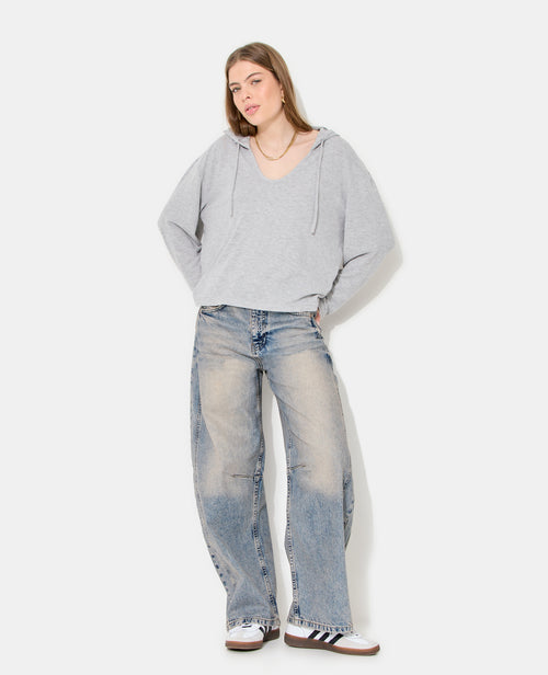 T-shirt manches longues en tissu doux avec capuche - PIMKIE - 5