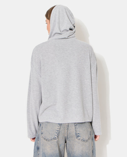 T-shirt manches longues en tissu doux avec capuche - PIMKIE - 6