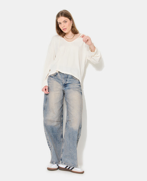 T-shirt manches longues en tissu doux avec capuche - PIMKIE - 5