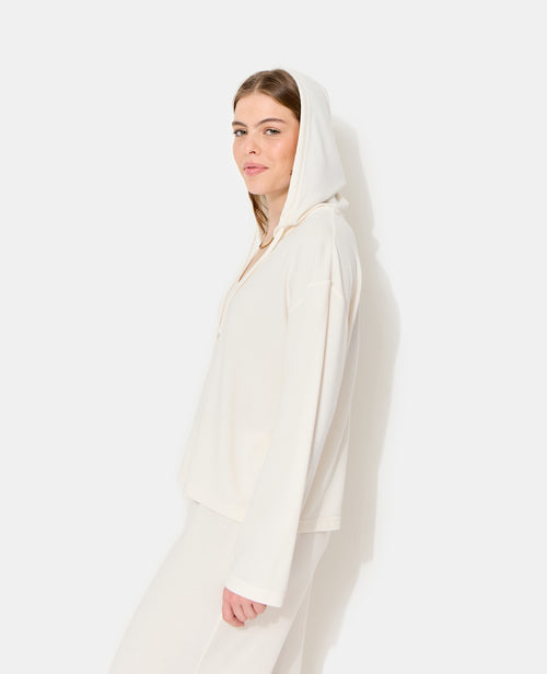 T-shirt manches longues en tissu doux avec capuche - PIMKIE - 7