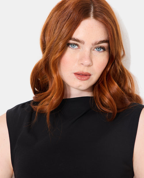 T-shirt sans manches avec col montant et fronces - PIMKIE - 2