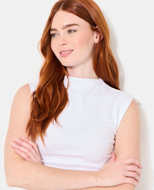 T-shirt sans manches avec col montant et fronces - PIMKIE - 2