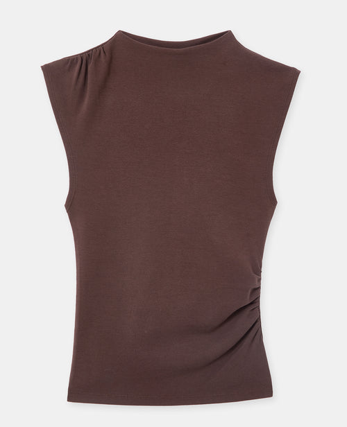 T-shirt sans manches avec col montant et fronces - PIMKIE - 4