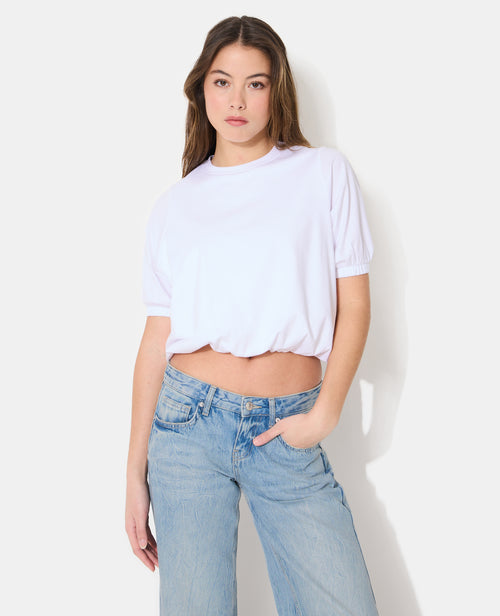 T-shirt boule détails élastiqués - PIMKIE - 1