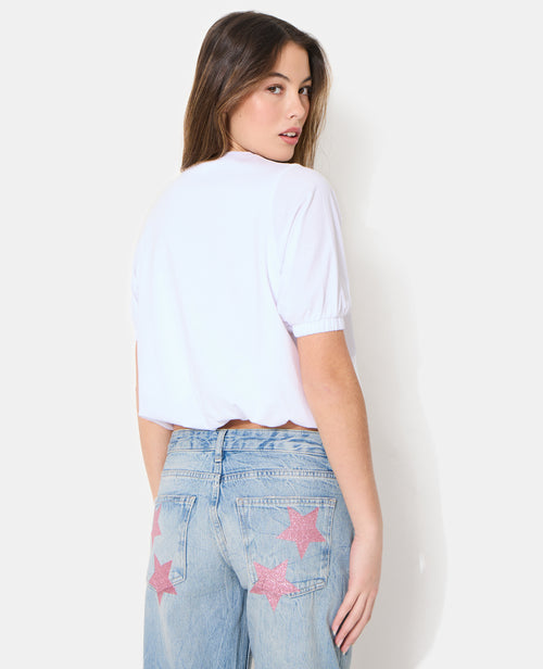 T-shirt boule détails élastiqués - PIMKIE - 6