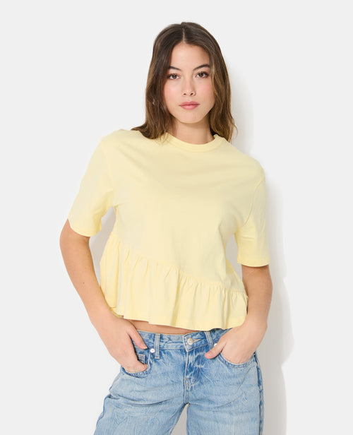 T-shirt avec volant asymétrique - PIMKIE - 1