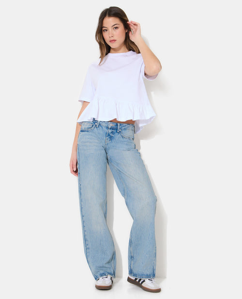 T-shirt avec volant asymétrique - PIMKIE - 3