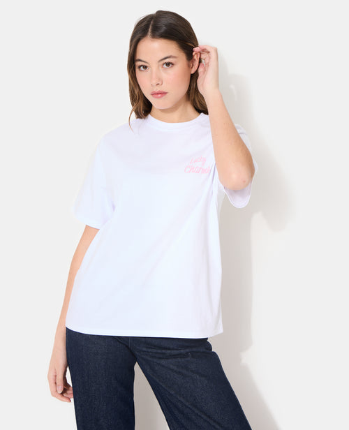 T-shirt oversize avec print poitrine et dos - PIMKIE - 6