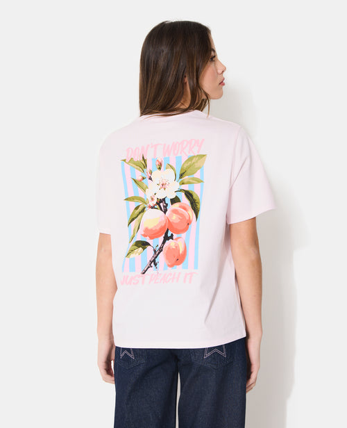 T-shirt oversize avec print poitrine et dos - PIMKIE - 1