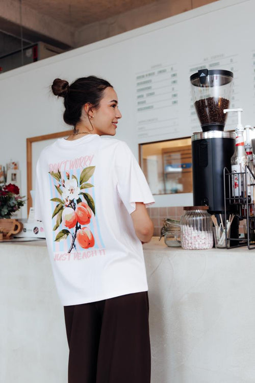 T-shirt oversize avec print poitrine et dos - PIMKIE - 1