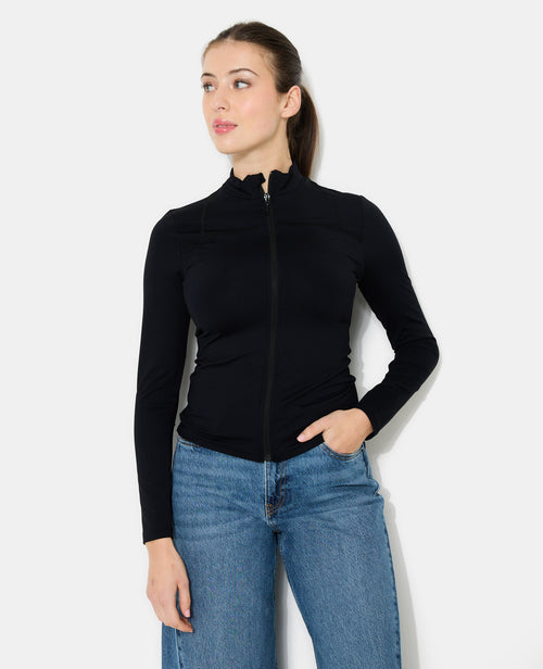 Gilet zippé en matière sculptante - PIMKIE - 1