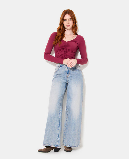 T-shirt manches longues avec fronces - PIMKIE - 3