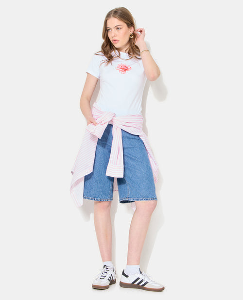 T-shirt ajusté avec rose - PIMKIE - 3